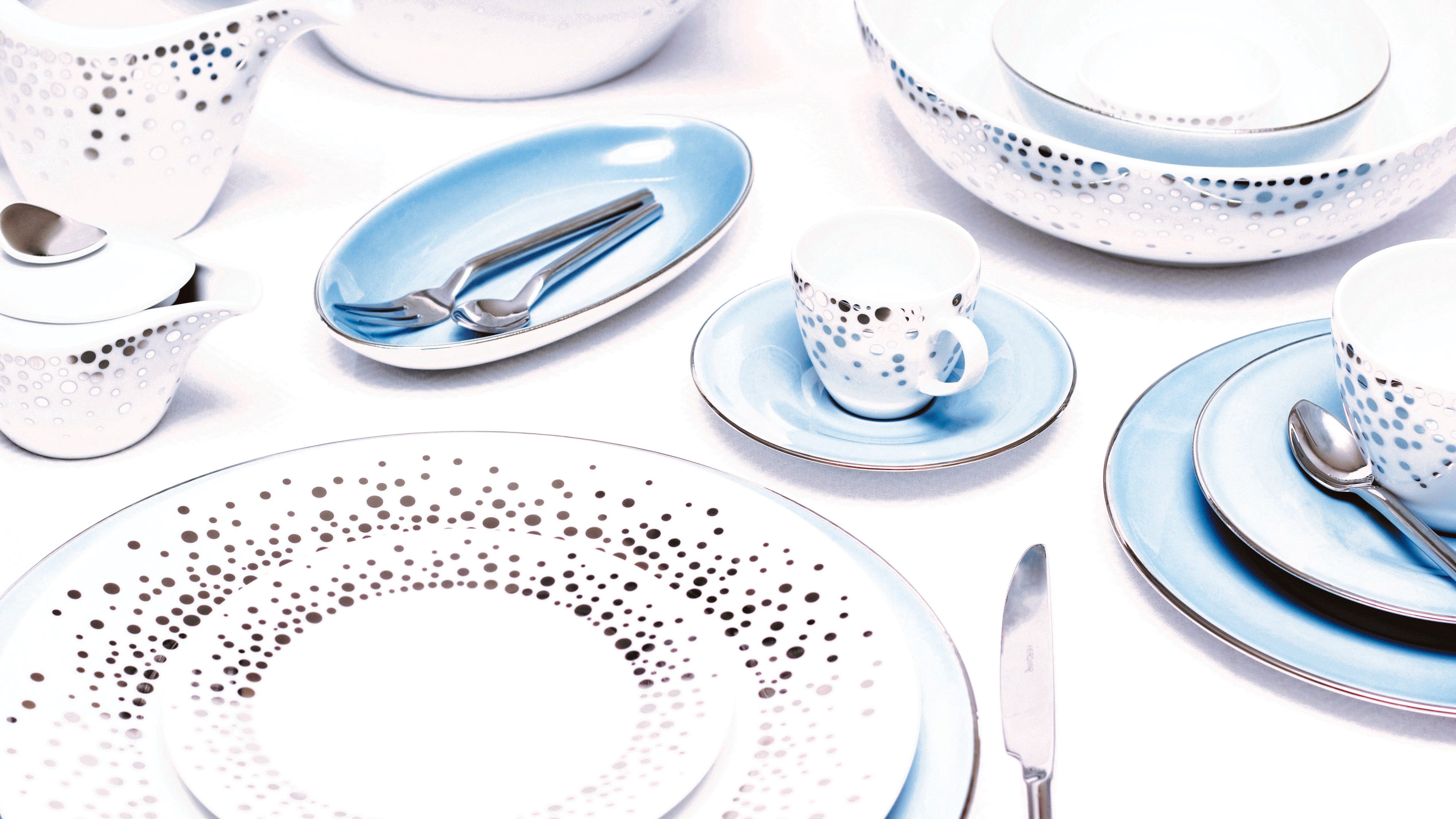 Silver Rain Espresso Cup + Saucer (Set of 2)