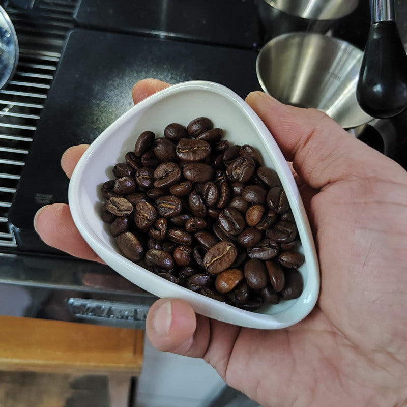 Coffee Bean Weighing Bean Dish Coffee Powder Ceramic Measuring Cup - Shop Coffee Hobby