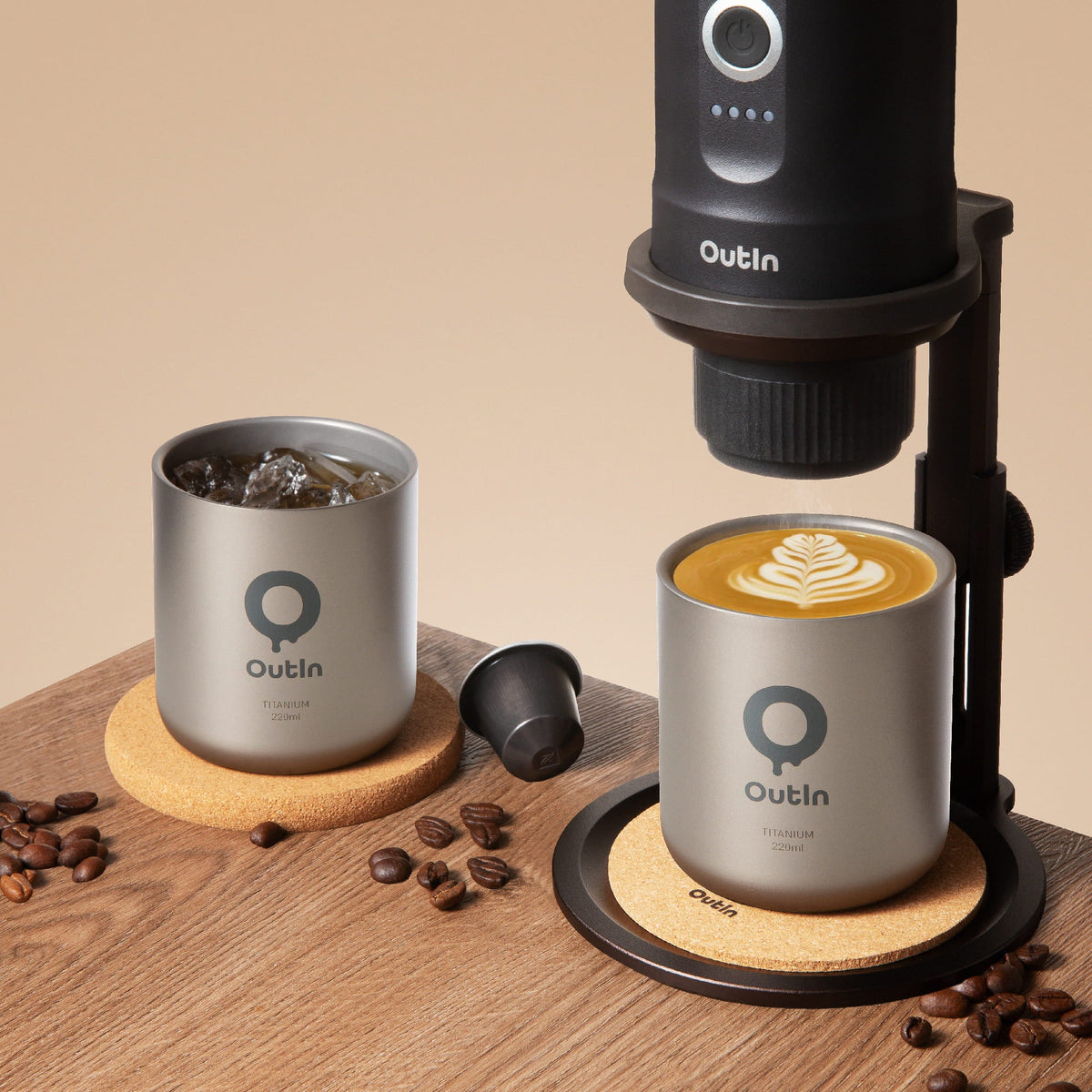 OutIn Double-Wall Titanium Coffee Cup