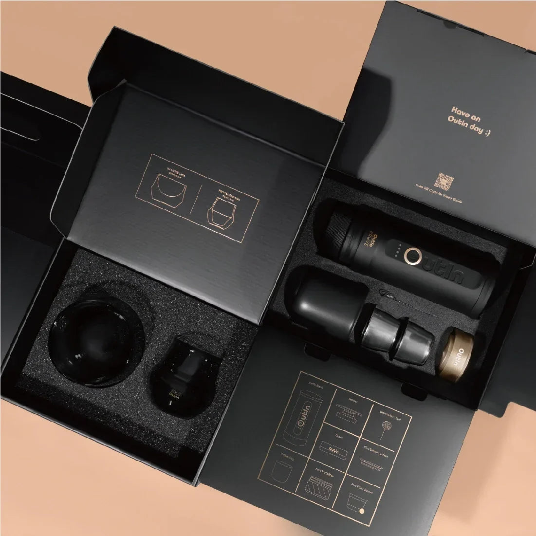OutIn x KRUVE Portable Espresso Barista Gift Set
