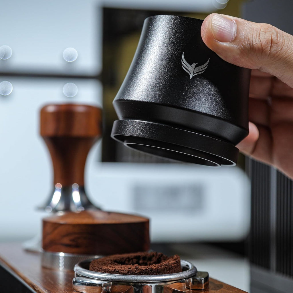 Blind Espresso Shaker 58Mm with Walnut Lid | Magnetic Dosing Cup for 58 Mm Portafilters | Coffee Grounds Distribution Tool