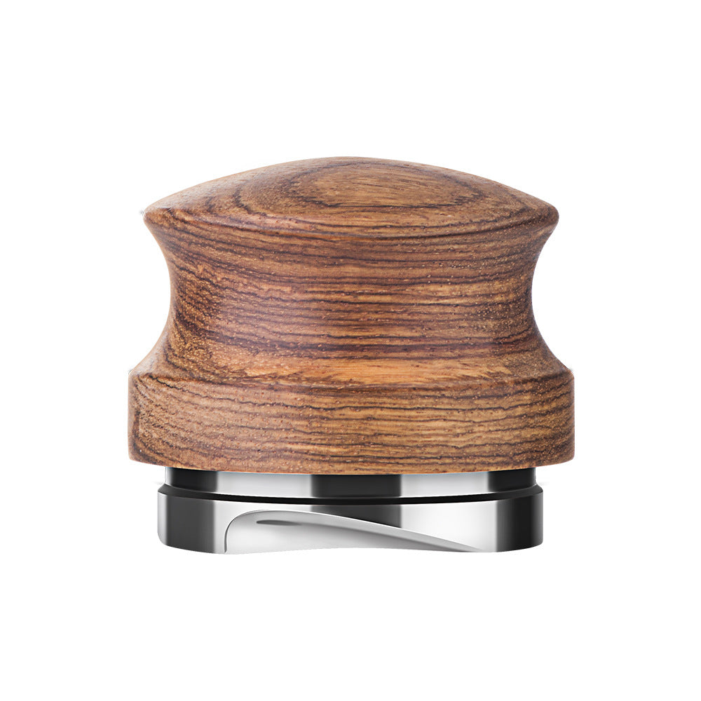 Espresso Coffee Distributor — Walnut Handle, Adjustable Depth, 51/53/58mm