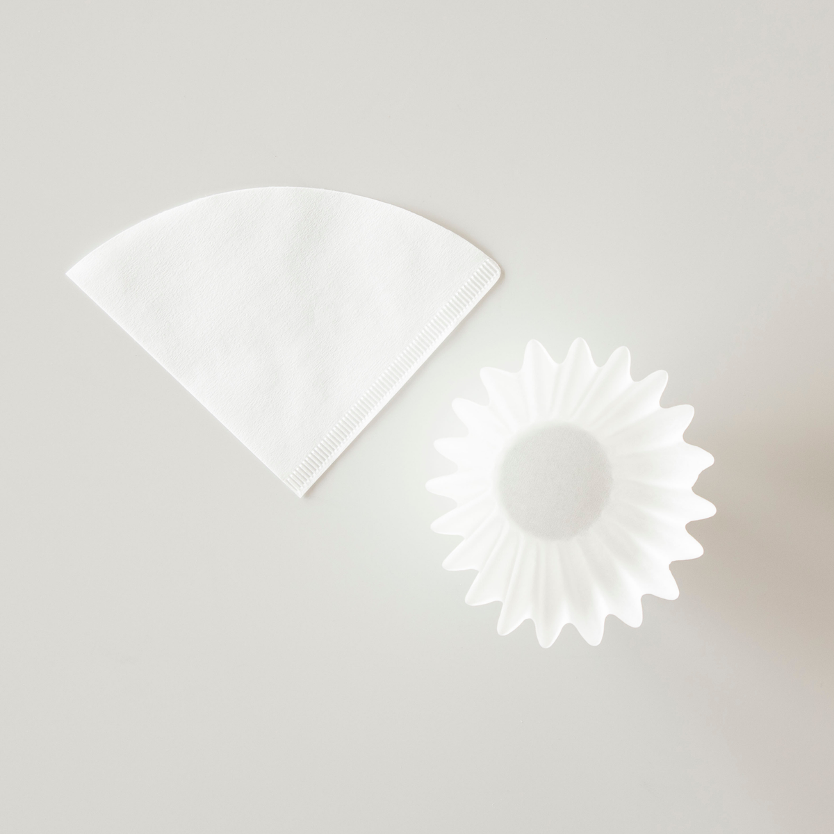 ORIGAMI Cone & Wave Coffee Filter Set – 100 Filters, S or M