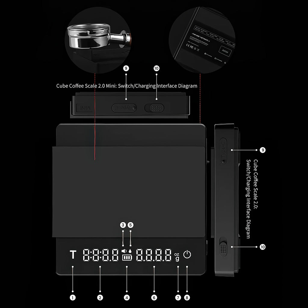 Espresso Mini Coffee Scale 2.0 - 0.1g Precision - Shop Coffee Hobby