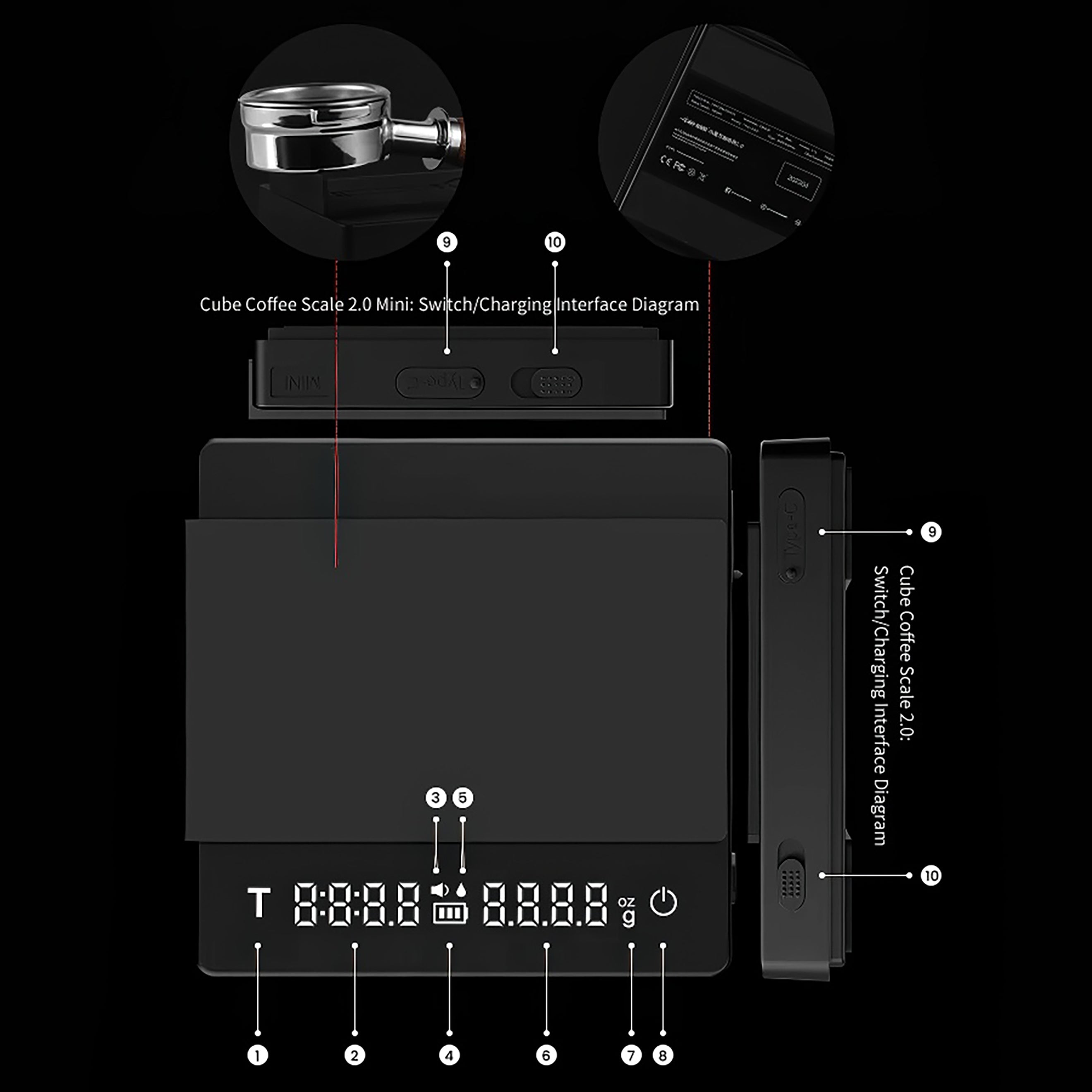 Espresso Mini Coffee Scale 2.0 - 0.1g Precision - Shop Coffee Hobby