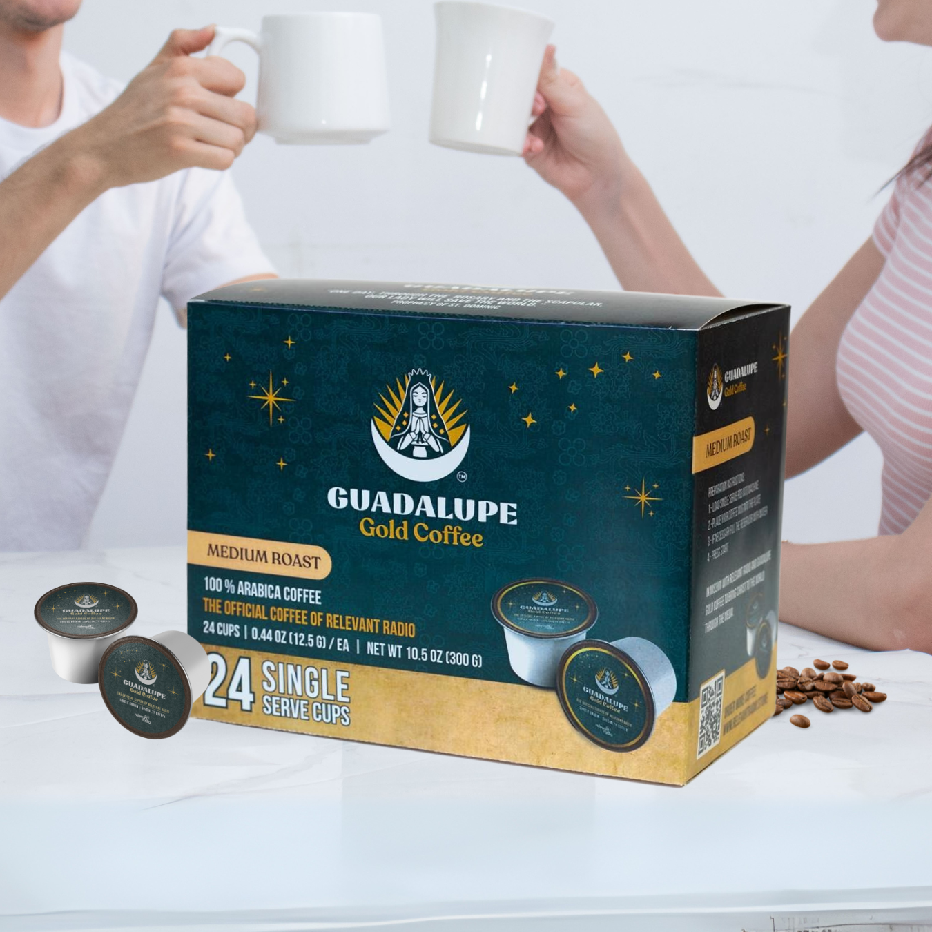 Guadalupe Gold Coffee, Single Serve Coffee K-Cups – 24 Count | Select Medium or Dark Roast - Shop Coffee Hobby
