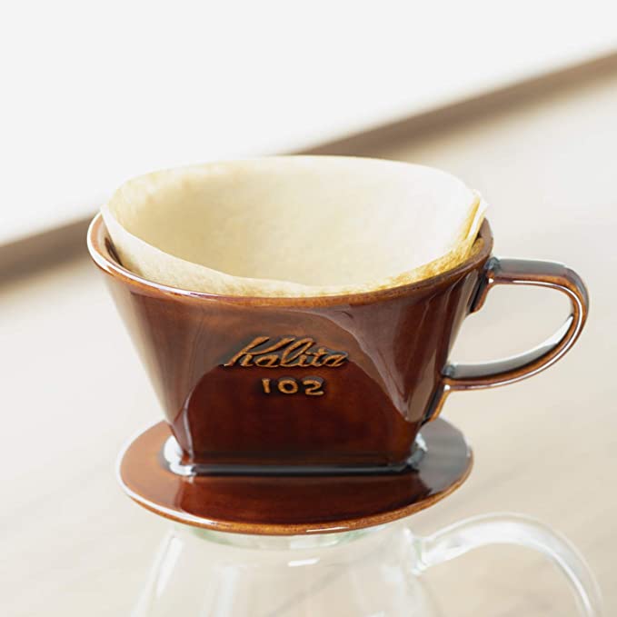 Kalita Style 102 Brown Ceramic Pour-Over Dripper