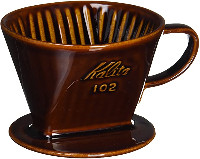 Kalita Style 102 Brown Ceramic Pour-Over Dripper