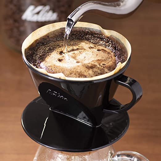 Kalita Style 102 Plastic Pour-Over Dripper, Black
