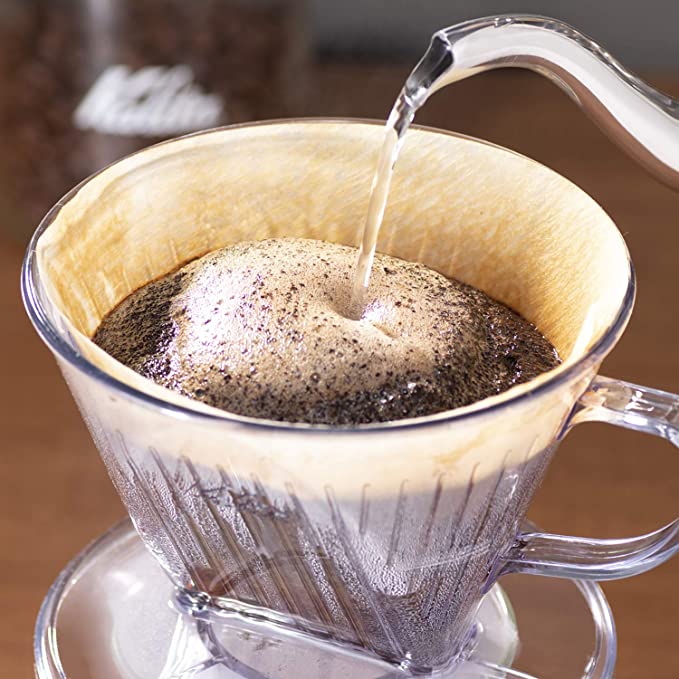 Kalita Style 103 Wide-Brim Clear Plastic Pour-Over Dripper