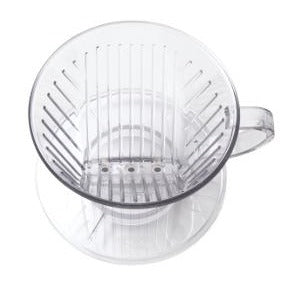 Kalita Style 103 Wide-Brim Clear Plastic Pour-Over Dripper