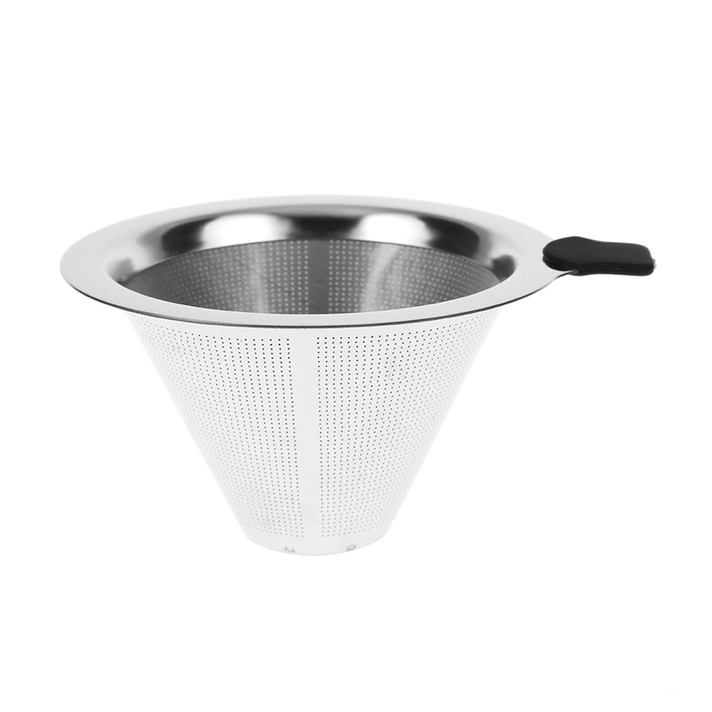Stainless Steel Paperless Pour Over Dripper | Reusable Coffee Filter | 200ml & 400ml