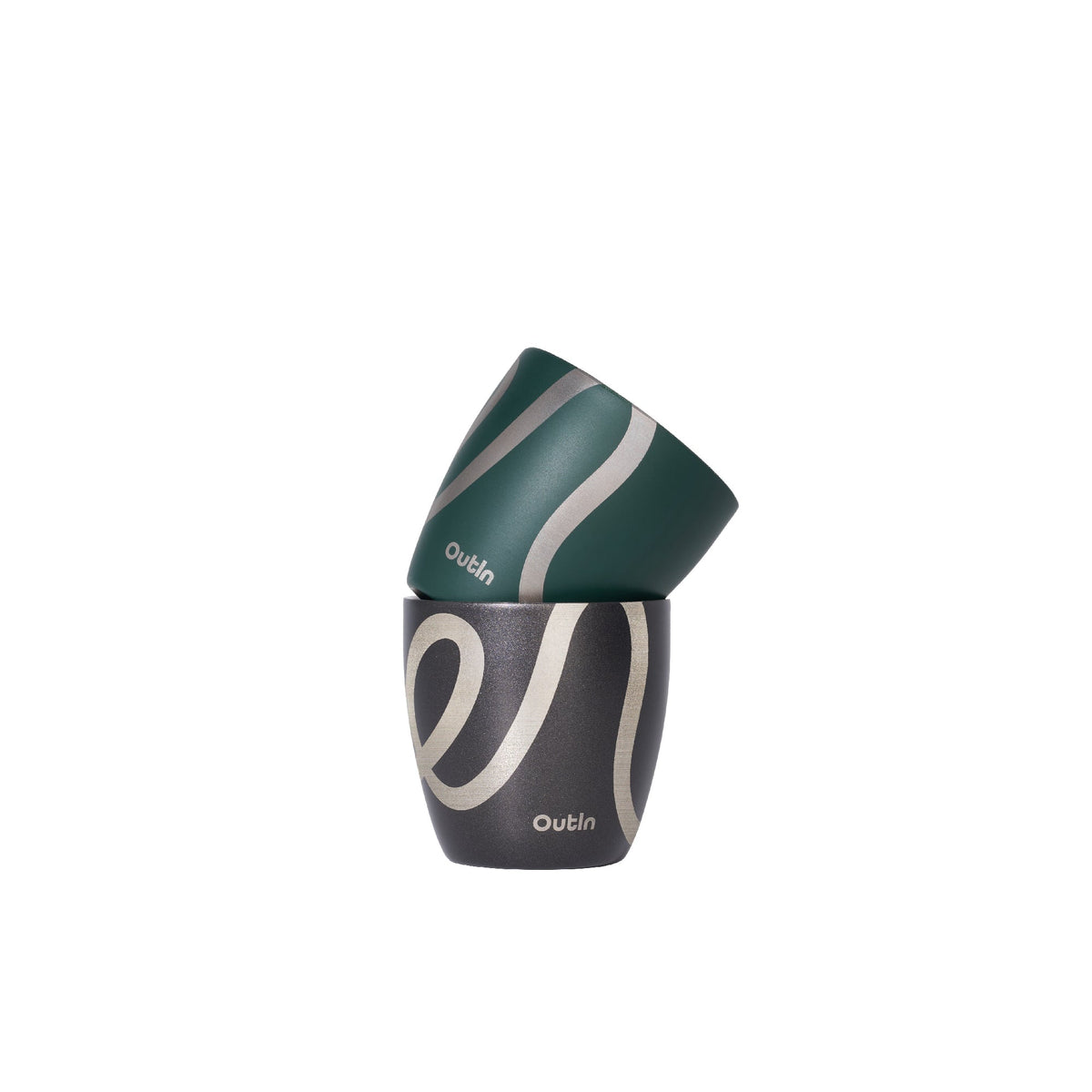 OutIn Double-Wall Stainless Espresso Cups – Set of 2