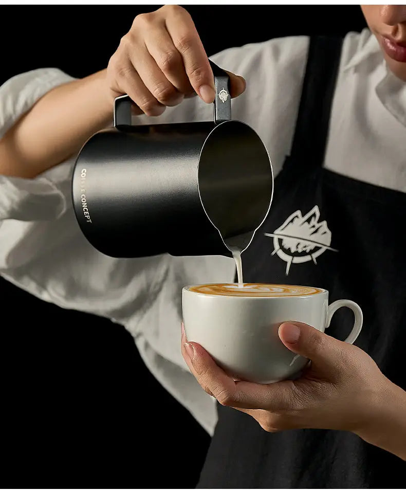 Phantom Precision Latte Art Pitcher – 600ml Narrow‑Spout Stainless Steel Pitcher for Advanced Patterns