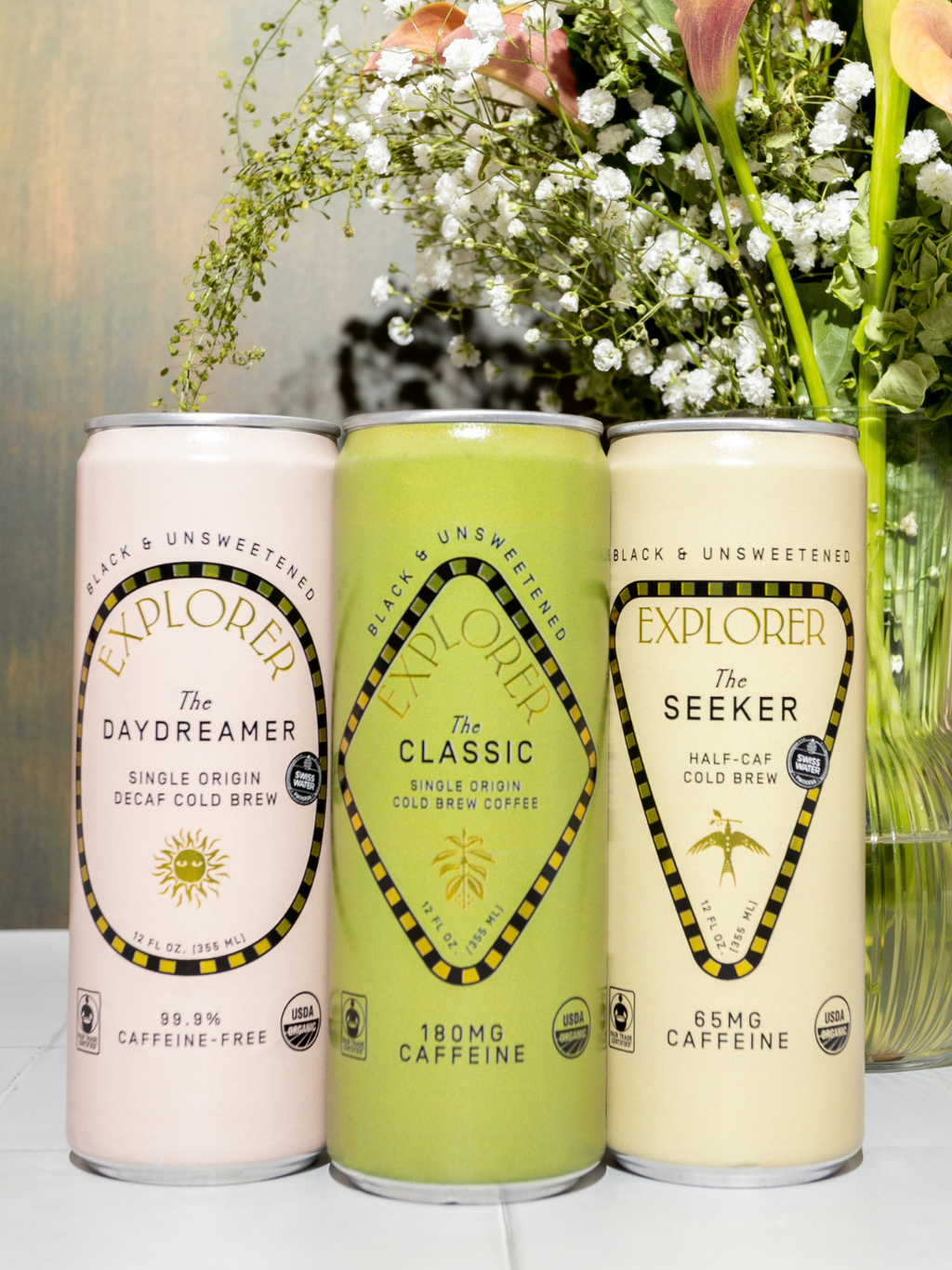 Ready-to-Drink Cold Brew Cans | Organic & Fair-Trade | Choose Your Caffeine Level