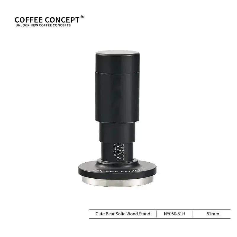 51mm 2-in-1 WDT Tool & Tamper for espresso puck preparation.