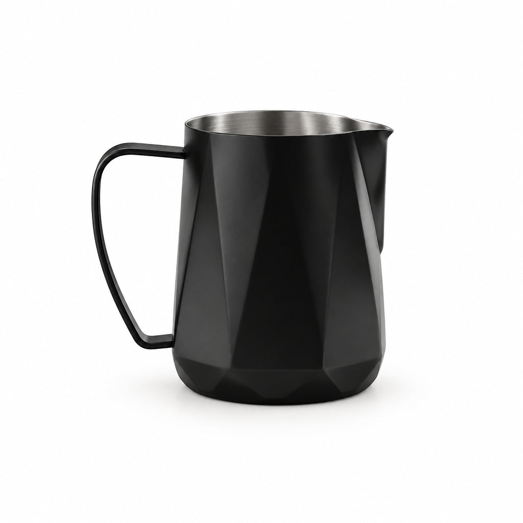 COFFEECONCEPT Diamond Milk Frothing Pitcher 600ml Solid Black