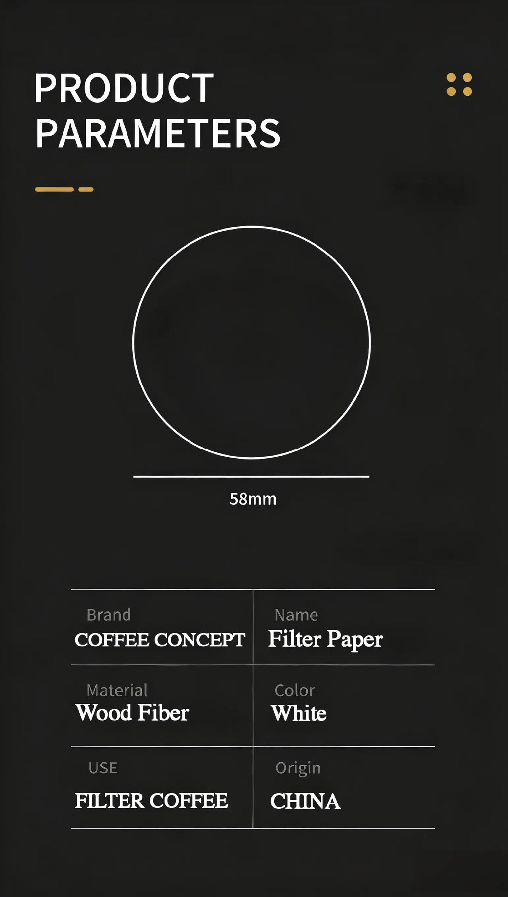 Espresso Puck Filter Paper – 51mm / 53–54mm / 58mm (100 Sheets) – Cleaner Baskets & Better Extraction