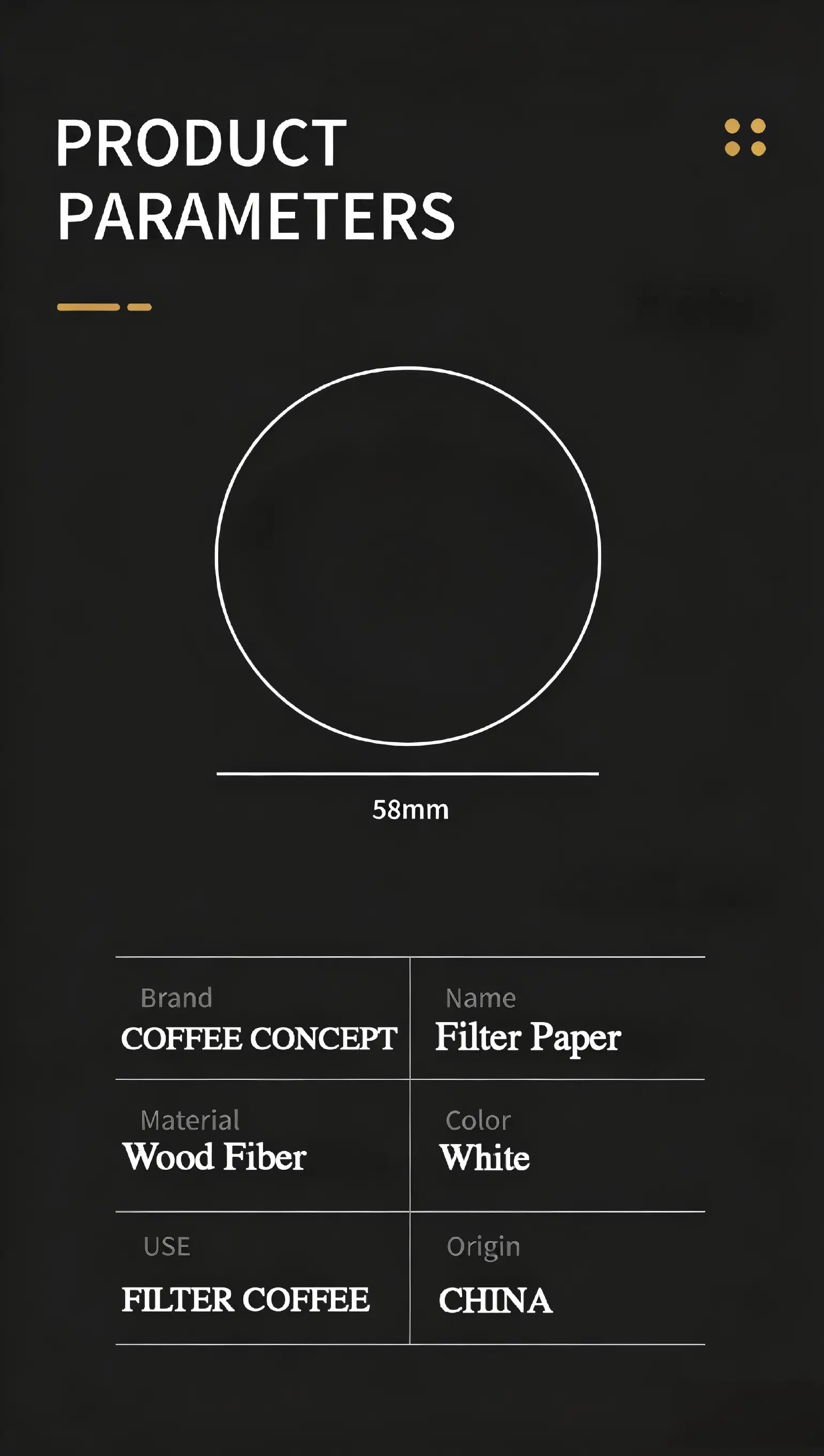 Espresso Puck Filter Paper – 51mm / 53–54mm / 58mm (100 Sheets) – Cleaner Baskets & Better Extraction