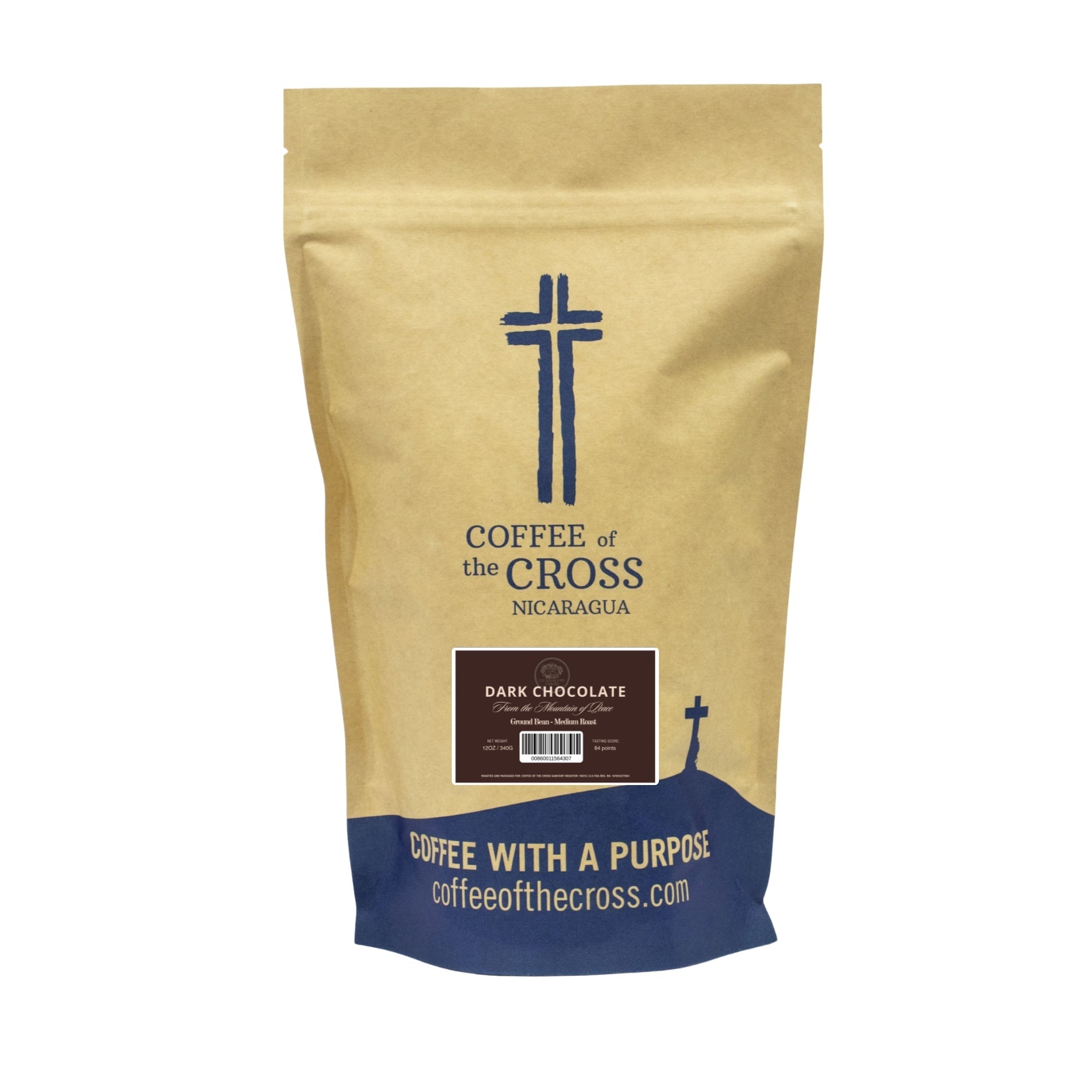 Coffee of the Cross – Dark Chocolate Flavor | Medium‑Dark Roast Ground Coffee (12oz & 5lb) - Shop Coffee Hobby