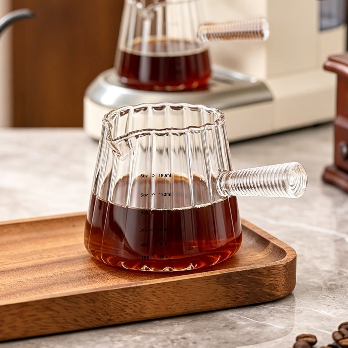 180ml Borosilicate Glass Coffee Cup with Handle - Shop Coffee Hobby