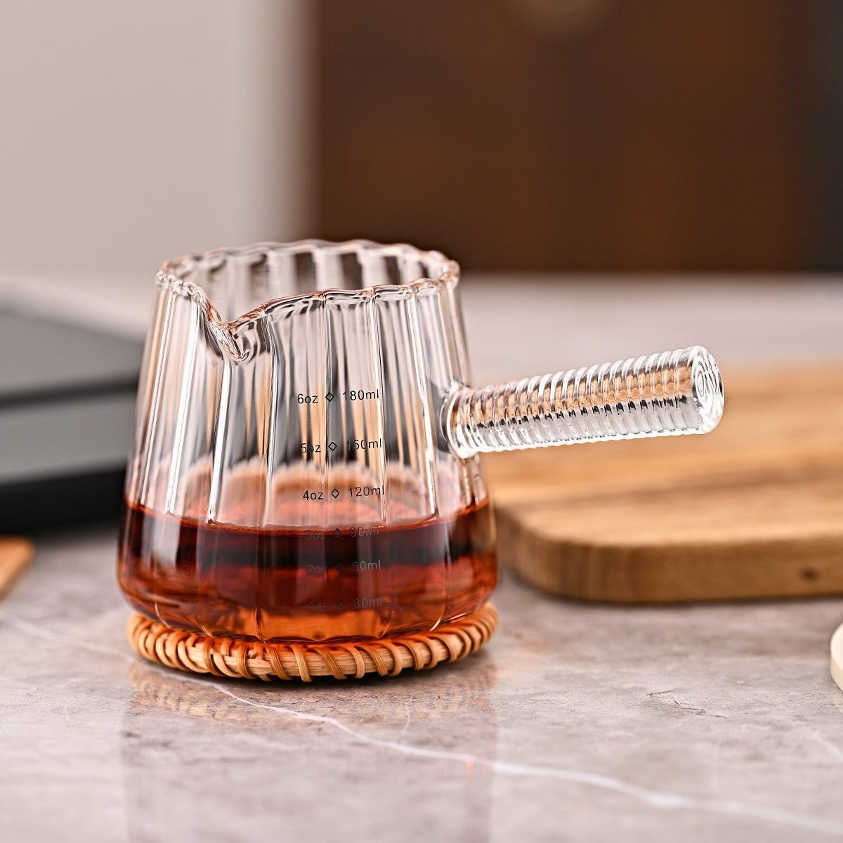 180ml Borosilicate Glass Coffee Cup with Handle - Shop Coffee Hobby