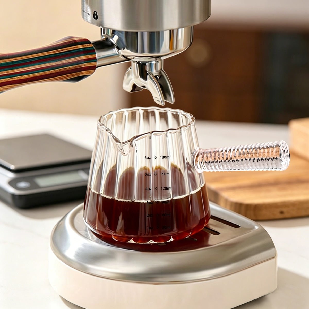 180ml Borosilicate Glass Coffee Cup with Handle - Shop Coffee Hobby