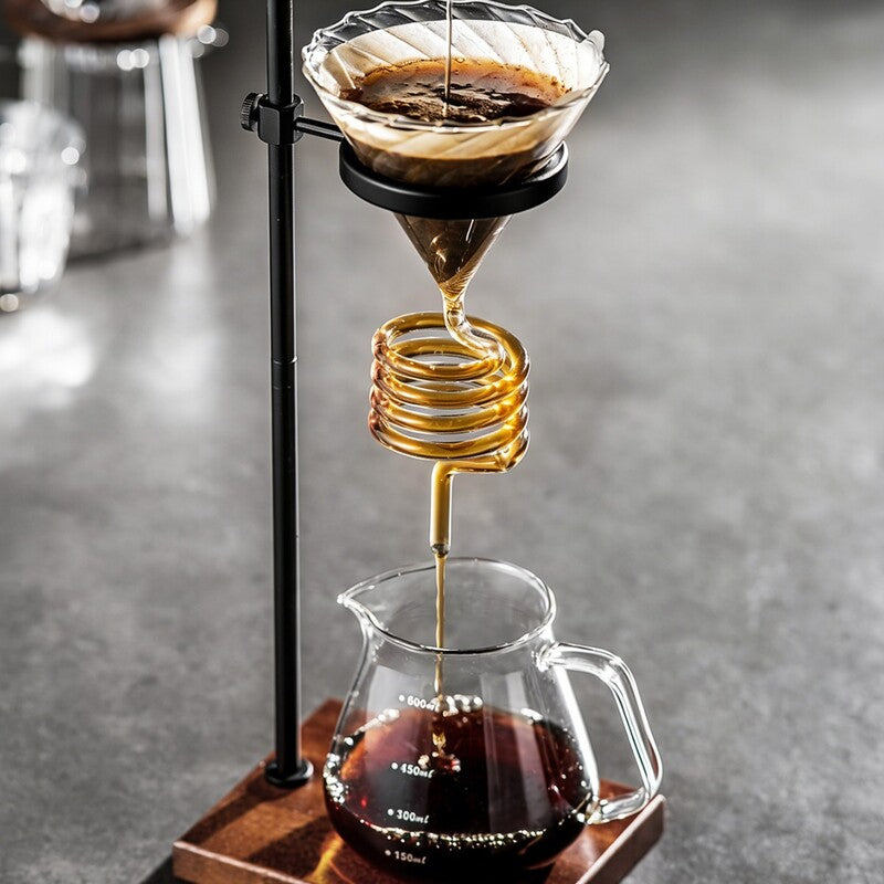 Version 05 Spiral-Design Pour-Over Coffee Stand and Dripper