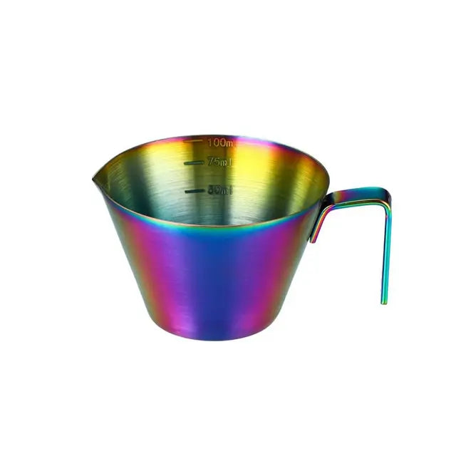 100ml Stainless Steel Espresso Measuring Cup with Pour Spout