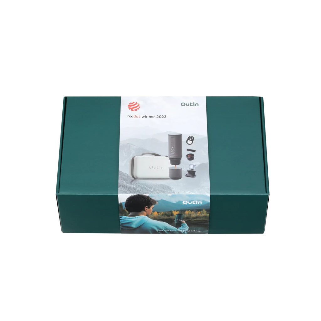 OutIn Nano Portable Espresso Gift Set – Forest Green