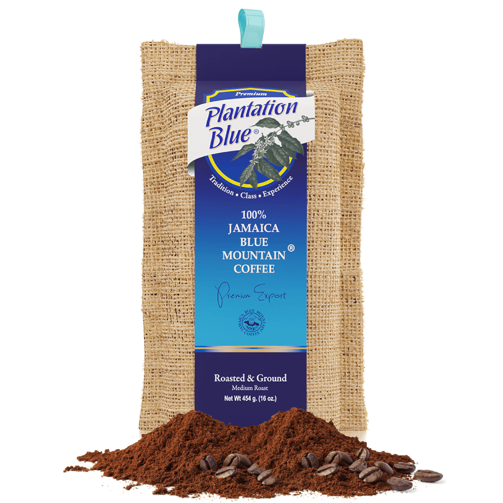 Plantation Blue® Jamaica Blue Mountain Coffee (16 oz - roasted and ground) - Shop Coffee Hobby