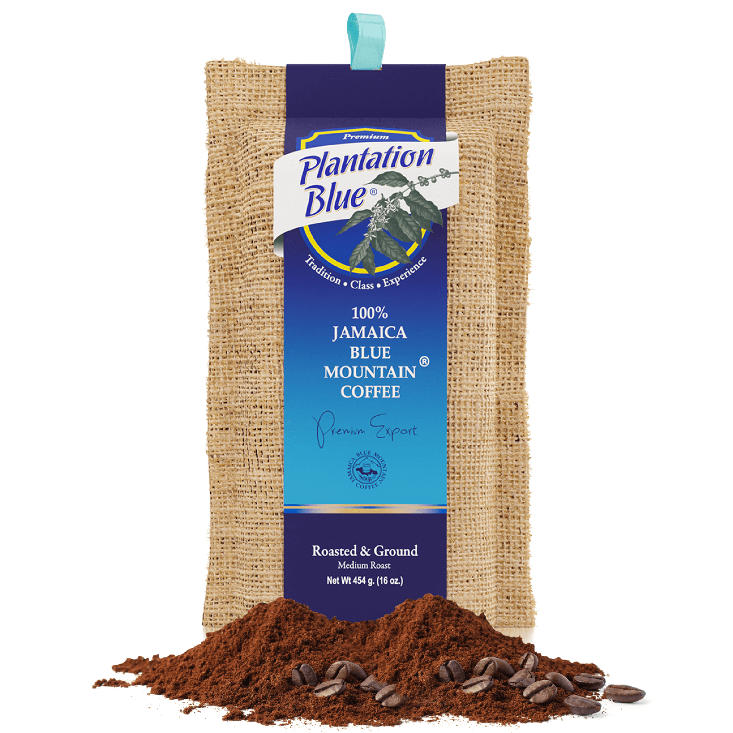 Plantation Blue® Jamaica Blue Mountain Coffee (16 oz - roasted and ground) - Shop Coffee Hobby