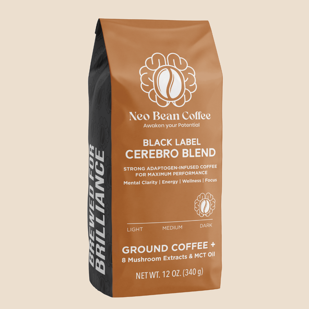 NeoBean Cerebro Blend – Mushroom Coffee with 8 Adaptogenic Mushrooms