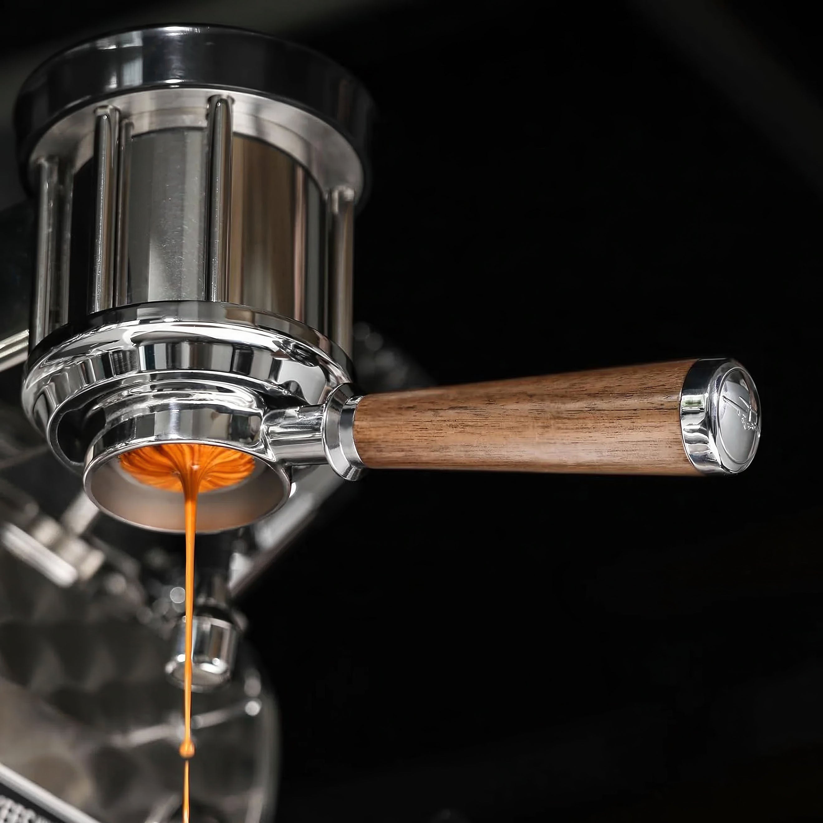 Bottomless Portafilter + Walnut Handle - E61 / La Marzocco - Shop Coffee Hobby
