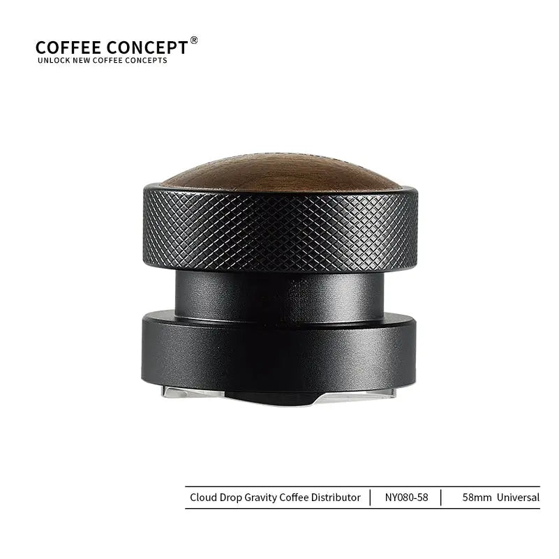 Cloud Drop Gravity Espresso Distributor – Self‑Leveling Puck Prep Tool (51mm / 53–54mm / 58mm)