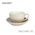 Sawada‑Style Wide‑Mouth Latte Art Cup – 300ml Ceramic (Khaki, Wheatland Gray, Juniper Green, Ore White, Hepburn Black)