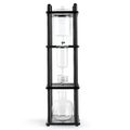 Espresso Parts Yama Glass Cold Brew Tower, 100 oz, black with straight wood frame.