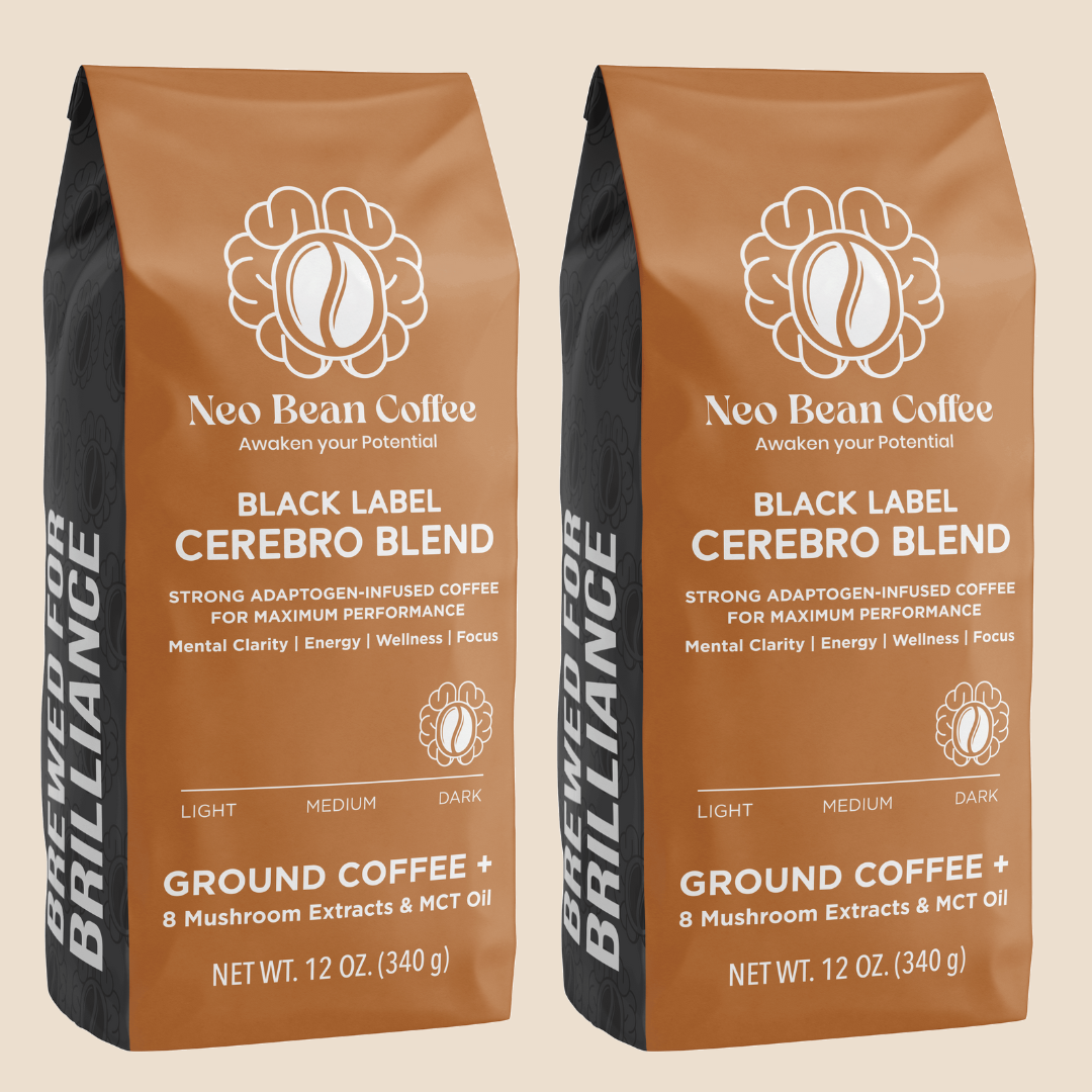 NeoBean Cerebro Blend – Mushroom Coffee with 8 Adaptogenic Mushrooms