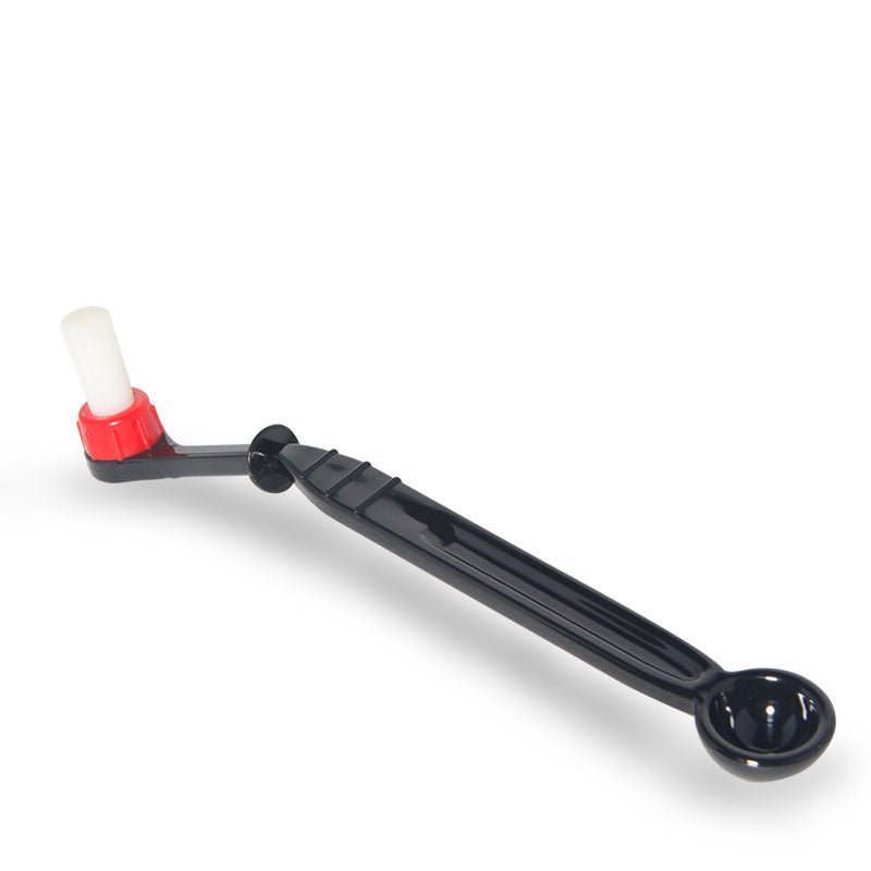 2‑in‑1 Espresso Machine Cleaning Brush – Detachable Nylon Bristles for Group Head & Portafilter Maintenance - Shop Coffee Hobby