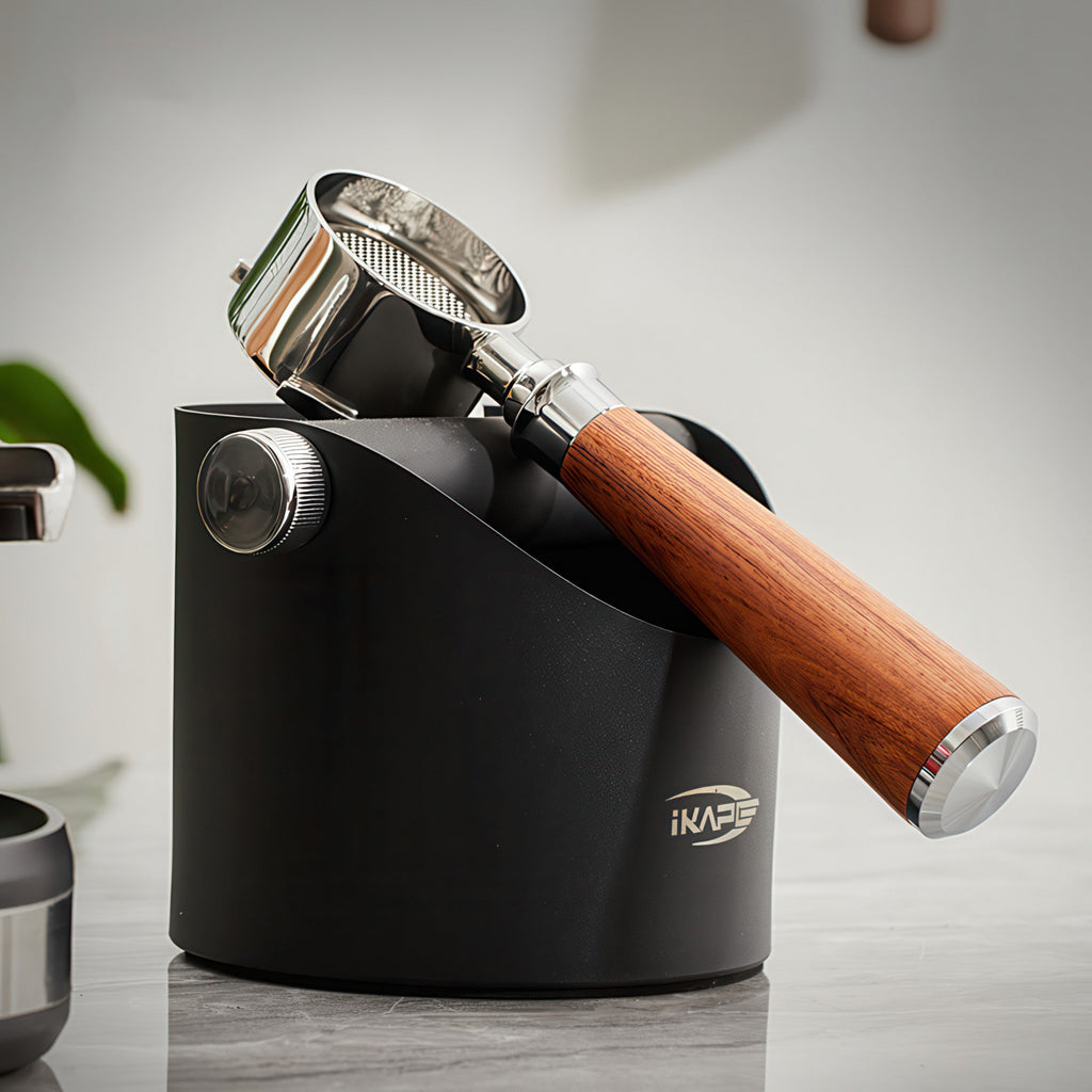 Solid Wood Handle Bottomless Portafilter - Shop Coffee Hobby