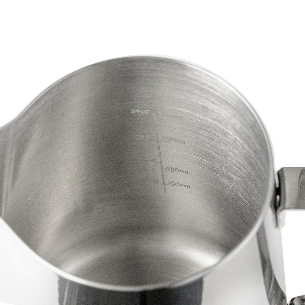 Barista Basics Milk Frothing Pitcher, 32oz, Silver
