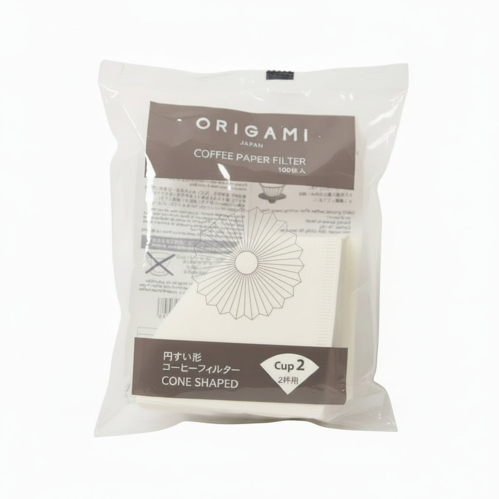 ORIGAMI Pour-Over Coffee Paper Filters – 100 Pack, S or M