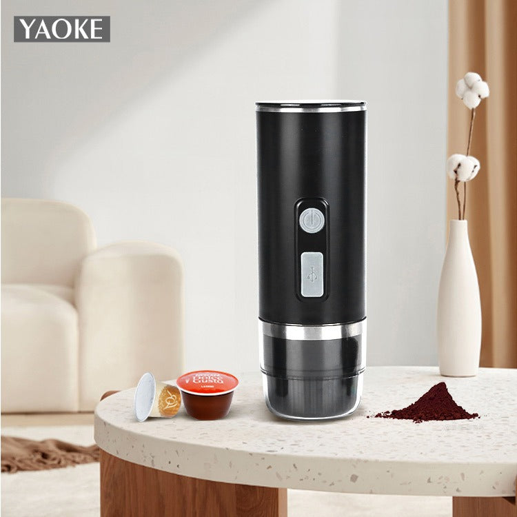 Yaoke portable fully automatic Italian espresso capsule coffee machine large and small capsule coffee powder universal - Shop Coffee Hobby