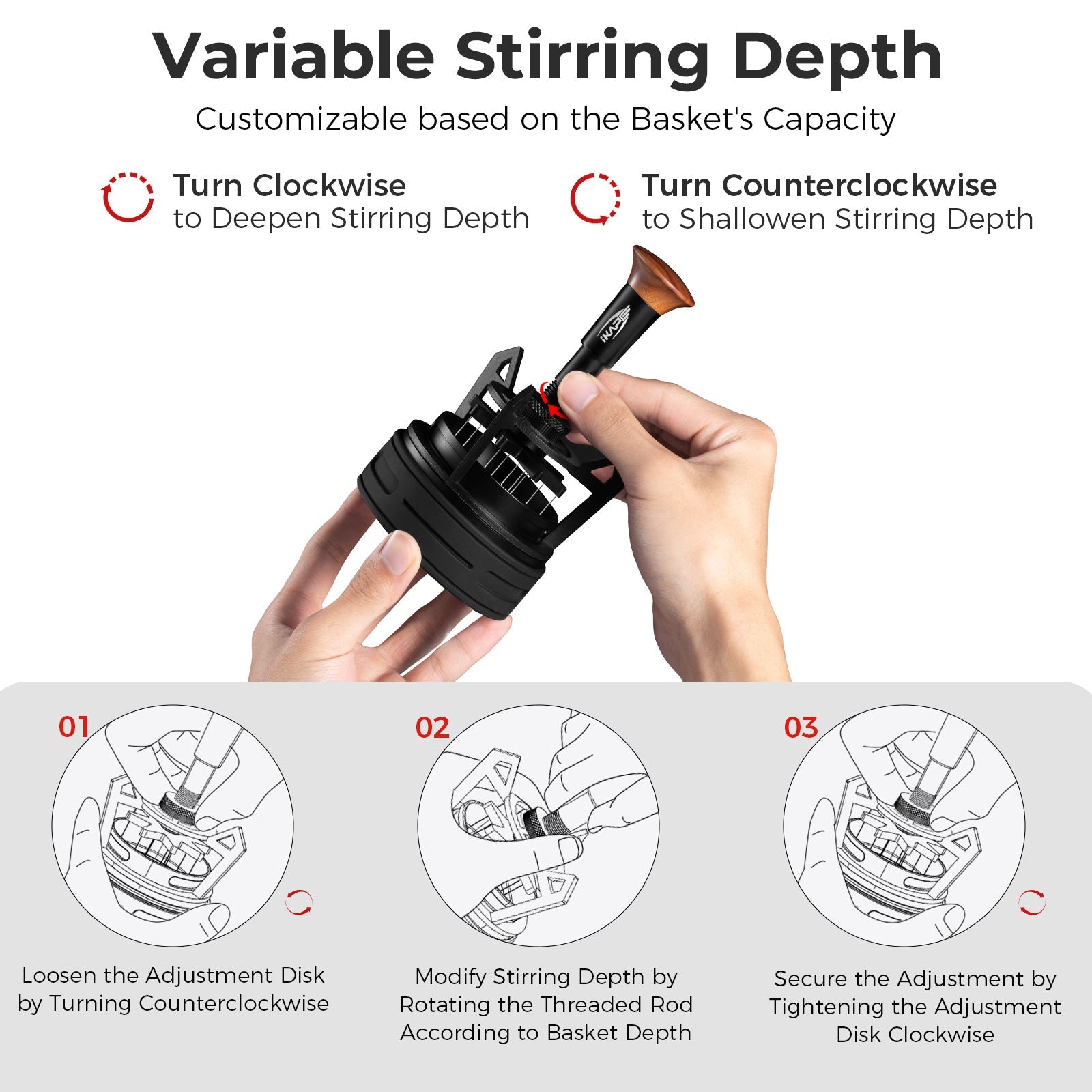 Espresso Rotary Springback WDT Distribution Tool - Shop Coffee Hobby