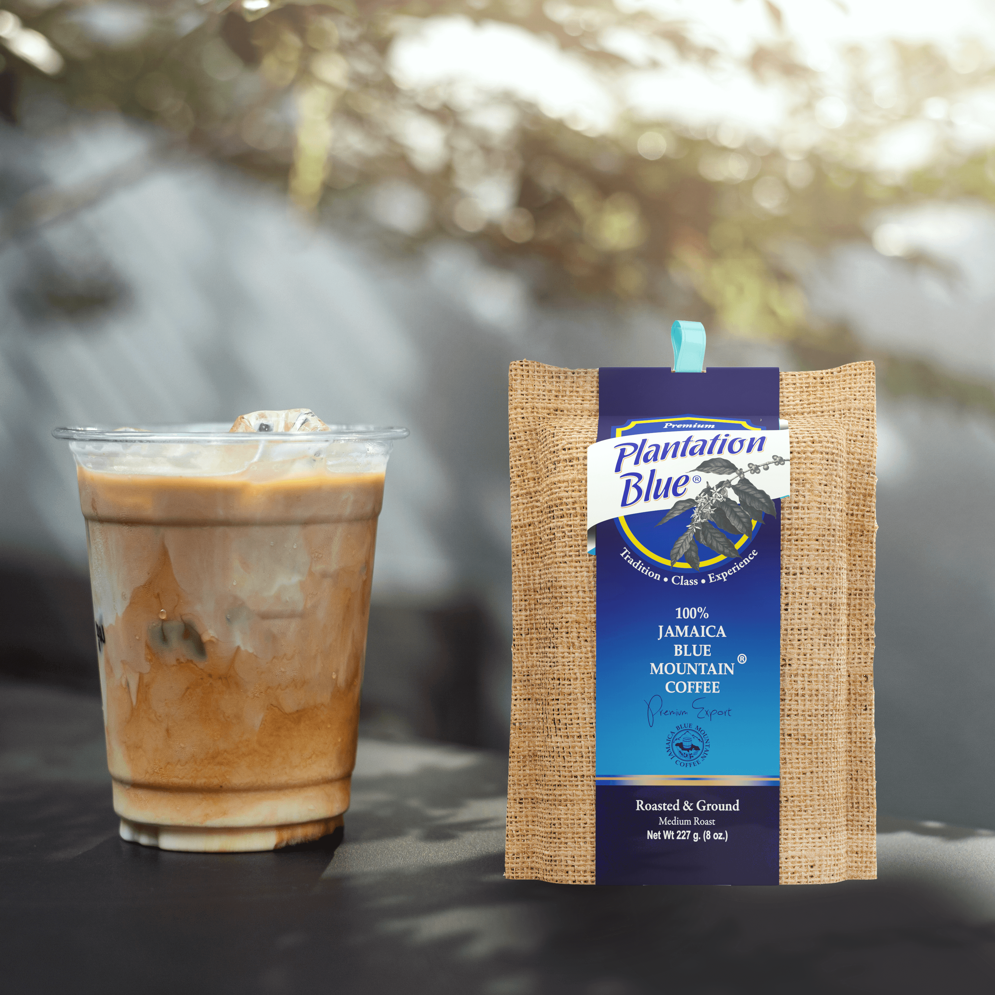 Plantation Blue 100% Jamaica Blue Mountain Coffee - Medium Roast - 8oz Ground - Shop Coffee Hobby