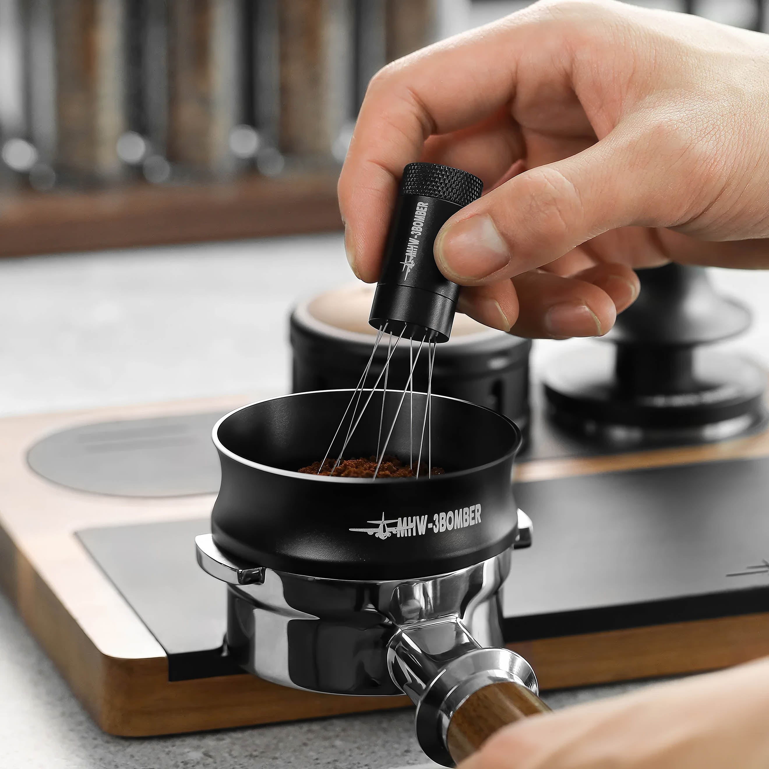 Espresso Magnetic Dosing Ring Aluminum Alloy - Shop Coffee Hobby