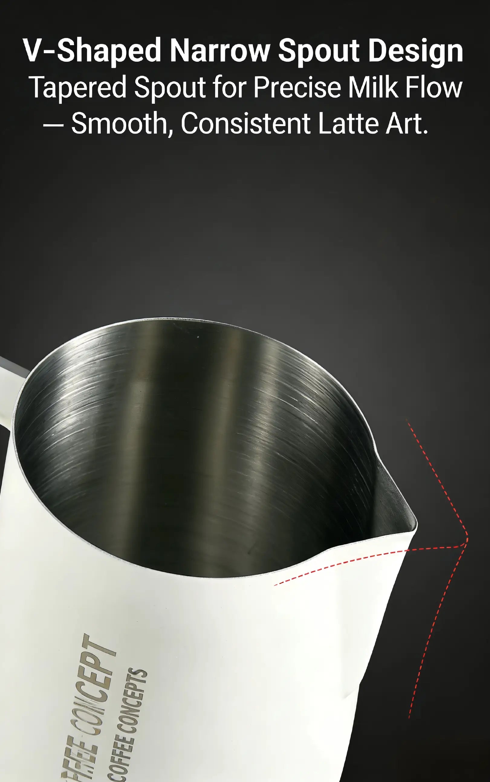 Pro Latte Art Pitcher - Eagle Beak Precision Spout 400ml/600ml, Advanced Patterns Under $25