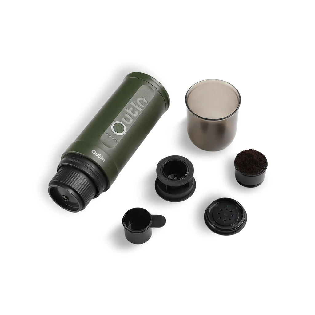 OutIn Nano Portable Espresso Gift Set – Forest Green