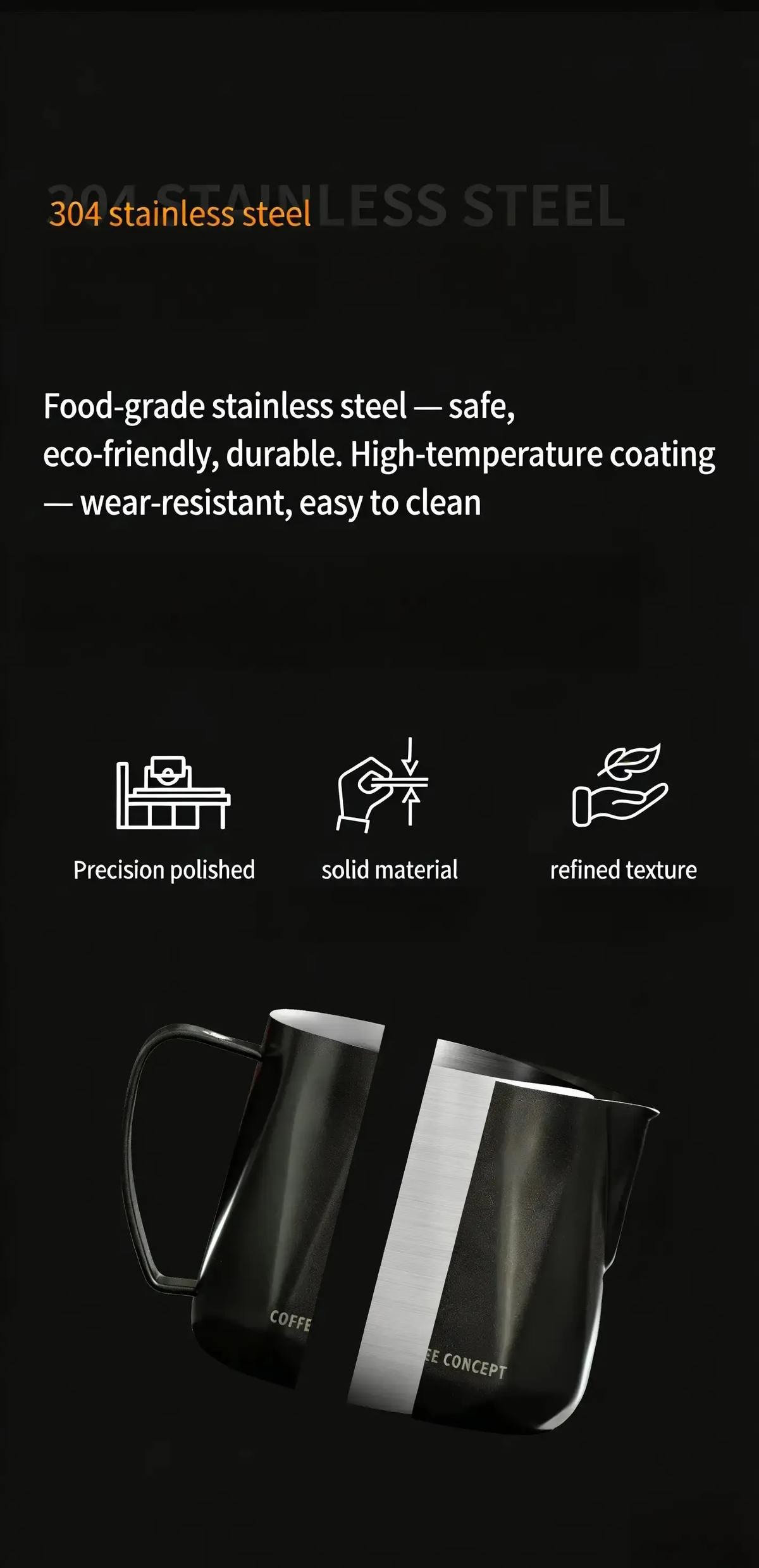 350ml Diamond Milk Frothing Pitcher