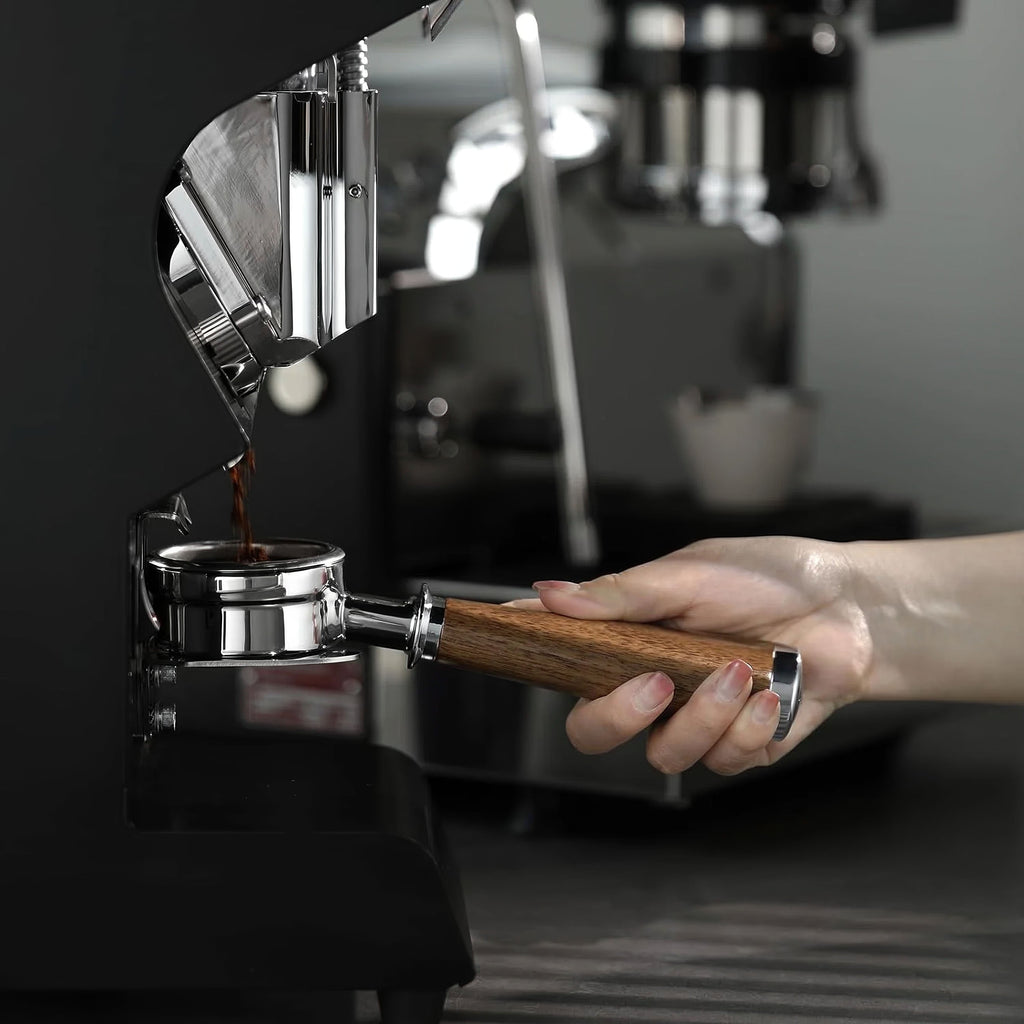 Bottomless Portafilter + Walnut Handle - E61 / La Marzocco - Shop Coffee Hobby